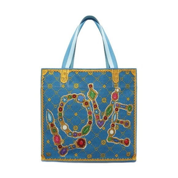 Brighton Glittering Love Canvas Tote Bag - Picture 2 of 11